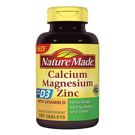 Calcium, Magnesium & Zinc, Tablets