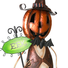 Metal Pumpkin-Man Greeter