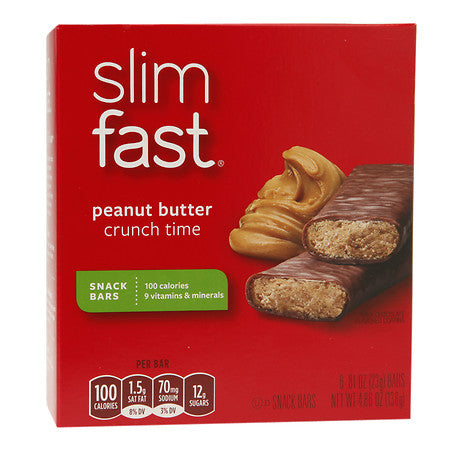 Slim-Fast Snack Bars Peanut Butter