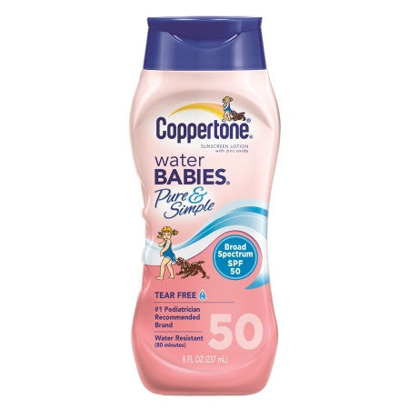 Coppertone Water Babies Pure & Simple Sunscreen Lotion, SPF 50