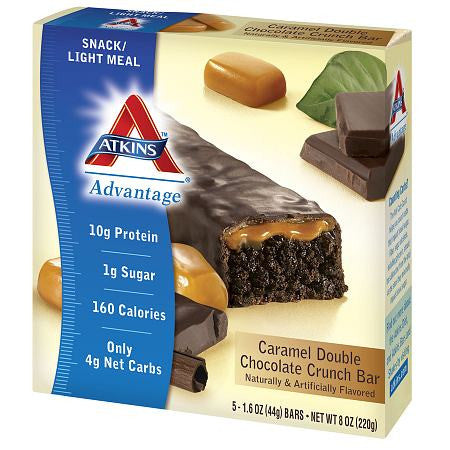 Atkins Advantage Snack Bars Caramel Double Chocolate Crunch