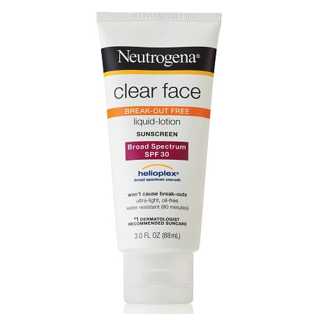 Neutrogena Clear Face Break-Out Free Liquid-Lotion Sunblock SPF 30