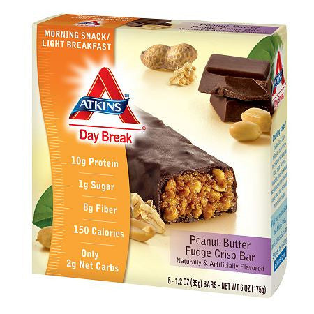 Atkins Day Break Snack Bars, 5 Peanut Butter Fudge