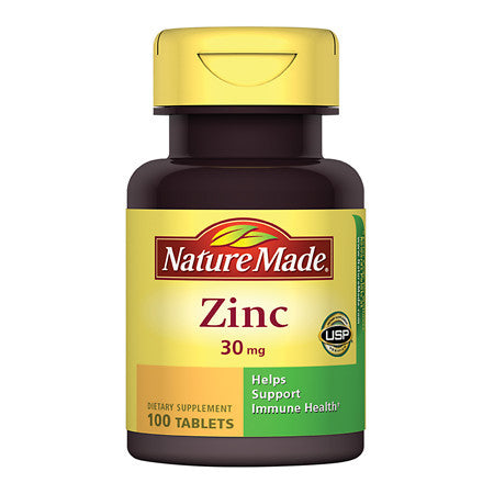 Zinc 30 mg Dietary Supplement Tablets