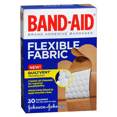 Band-Aid Flexible Fabric Adhesive Bandages Assorted